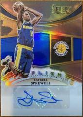 Latrell Sprewell [Blue] #IFS-LSW Basketball Cards 2022 Panini Select In Flight Signatures Prices