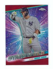 Aaron Judge [Red Refractor] Baseball Cards 2024 Topps Stars of MLB Chrome Prices