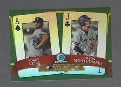 Norge Vera, Colson Montgomery [Refractor] #BJ-1 Baseball Cards 2022 Bowman Draft Blackjack Prices