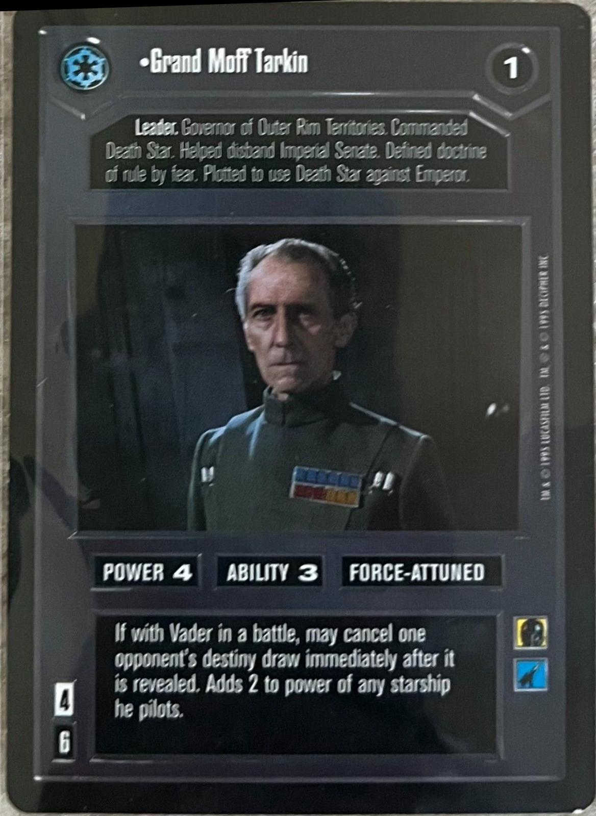 Grand Moff Tarkin Star Wars CCG Premiere