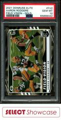Aaron Rodgers [Gold] Football Cards 2021 Panini Donruss Elite Field Vision Prices