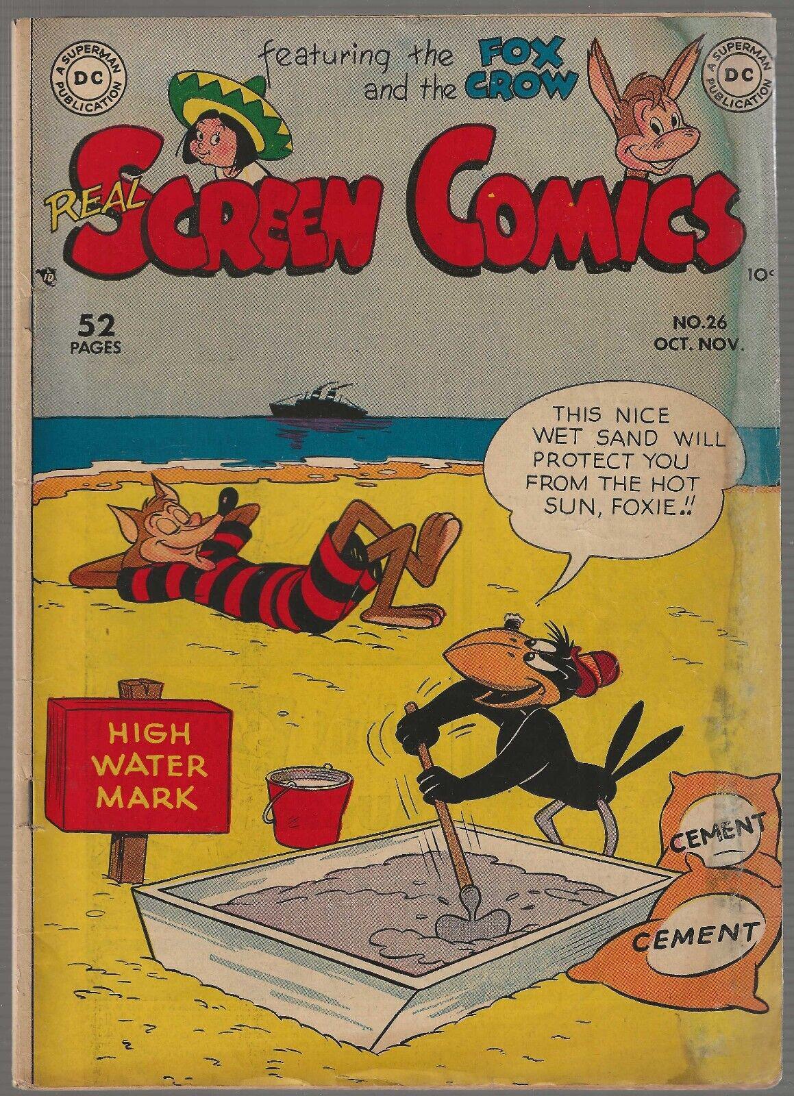 Real Screen Comics #26 (1949) Comic Books Real Screen Comics