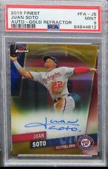 Juan Soto [Gold Refractor] #FA-JS Baseball Cards 2019 Topps Finest Autographs Prices