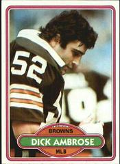 Dick Ambrose #29 Football Cards 1980 Topps Prices