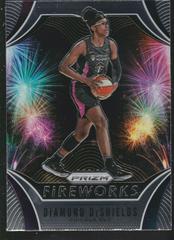 Diamond DeShields #1 Basketball Cards 2020 Panini Prizm WNBA Fireworks Prices