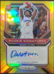 Daniel Oturu [Gold Prizm] Basketball Cards 2020 Panini Prizm Rookie Signatures Prices