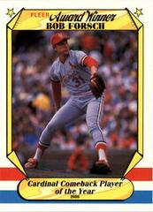 Bob Forsch #14 Baseball Cards 1987 Fleer Award Winners Prices