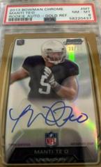 Manti TE'O [Gold Refractor] #MT Football Cards 2013 Bowman Chrome Rookie Autograph Prices