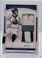 Drew Lock [Patch Autograph Holo Silver] #164 Football Cards 2019 Panini National Treasures Prices