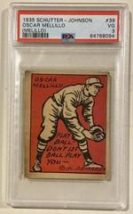 Oscar Mellillo [Melillo] Baseball Cards 1935 Schutter Johnson Prices