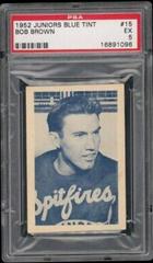 Bob Brown #15 Hockey Cards 1952 Juniors Blue Tint Prices