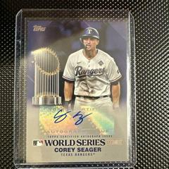 Corey Seager [Platinum] Baseball Cards 2024 Topps World Series Champion Autograph Prices