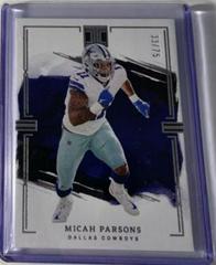 Micah Parsons #25 Football Cards 2023 Panini Impeccable Prices