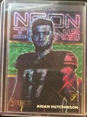 Aidan Hutchinson [Green] #NI-25 Football Cards 2022 Panini Select Neon Icons Prices