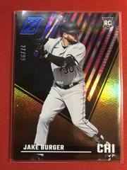 Jake Burger [Blue] #10 Baseball Cards 2022 Panini Chronicles Zenith Prices
