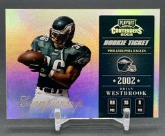 Brian Westbrook [Championship Ticket] #112 Football Cards 2002 Playoff Contenders Prices