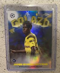 Jamie Bynoe Gittens [Blue] Soccer Cards 2022 Topps Chrome UEFA Club Competitions Golazo Prices