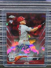 Harrison Bader [Red] Baseball Cards 2018 Topps Chrome Sapphire Rookie Autographs Prices