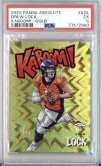 Drew Lock [Gold] Football Cards 2020 Panini Absolute Kaboom Prices
