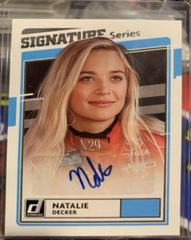 Natalie Decker #SS-ND Racing Cards 2021 Panini Donruss Nascar Signature Series Prices