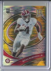 Brian Robinson Jr. [Gold] Football Cards 2022 Panini Chronicles Draft Picks Spectra Prices