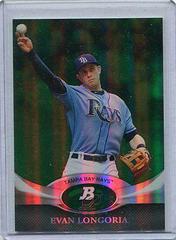 Evan Longoria #97 Baseball Cards 2011 Bowman Platinum Prices