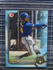 Jackson Chourio [Sky Blue] #BP-79 Baseball Cards 2022 Bowman Paper Prospects Prices