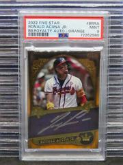 Ronald Acuna Jr. [Orange] #BR-RA Baseball Cards 2022 Topps Five Star Royalty Autographs Prices