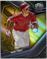Mike Trout [Gold] #100 Baseball Cards 2023 Topps Chrome Black Prices