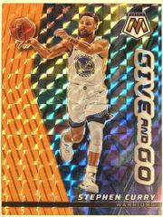 Stephen Curry [Orange Fluorescent] #11 Basketball Cards 2022 Panini Mosaic Give and Go Prices