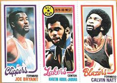 Bryant, Abdul-Jabbar, Natt Basketball Cards 1980 Topps Prices