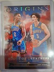 Josh Giddey, Shai Gilgeous Alexander #15 Basketball Cards 2022 Panini Origins Roots Of Greatness Prices