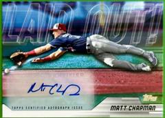Matt Chapman [Autograph] #LO-11 Baseball Cards 2023 Topps Update Laid Out Prices