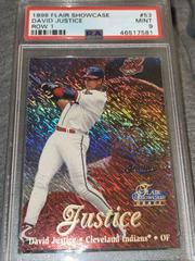 David Justice [Row 1] #53 Baseball Cards 1998 Flair Showcase Prices
