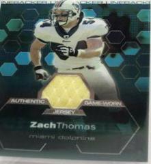 Zach Thomas [Jersey Refractor] #106 Football Cards 2003 Topps Finest Prices