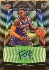 RJ Barrett [Electric Etch Green] #RA-RJB Basketball Cards 2019 Panini Obsidian Rookie Autographs Prices