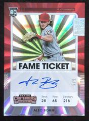Alec Bohm [Autograph Fame] #137A Baseball Cards 2021 Panini Contenders Prices