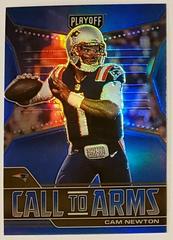 Cam Newton [Blue] #CA-CNE Football Cards 2021 Panini Playoff Call to Arms Prices