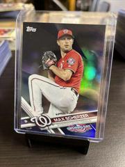Max Scherzer [Pitching Rainbow Blue Foil] #9 Baseball Cards 2017 Topps Opening Day Prices