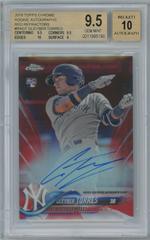 Gleyber Torres [Red Refractor] #RA-GT Baseball Cards 2018 Topps Chrome Rookie Autograph Prices