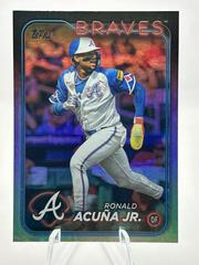 Ronald Acuna Jr. [Rainbow Foil] #1 Baseball Cards 2024 Topps Prices