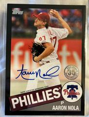 Aaron Nola [Black] Baseball Cards 2020 Topps 1985 35th Anniversary Autographs Prices