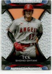 Shohei Ohtani Baseball Cards 2021 Topps Update Tek 70th Anniversary Box Topper Prices