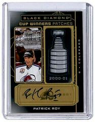 Patrick Roy [Gold Autograph] #CW-PR Hockey Cards 2022 Upper Deck Black Diamond Cup Winners Patches Prices