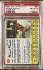Minnie Minoso [Hand Cut] #51 Baseball Cards 1962 Post Canadian Prices