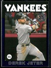 Derek Jeter [Blue] #86B-98 Baseball Cards 2021 Topps 1986 35th Anniversary Prices
