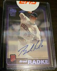 Brad Radke [Purple] Baseball Cards 2018 Topps Archives Fan Favorites Autographs Prices