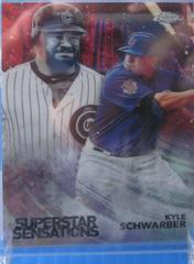 Kyle Schwarber [Red Refractor] Baseball Cards 2018 Topps Chrome Superstar Sensations Prices
