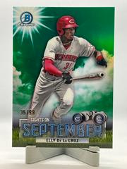 Elly De LA Cruz [Green] #SOS-7 Baseball Cards 2023 Bowman Sights on September Prices