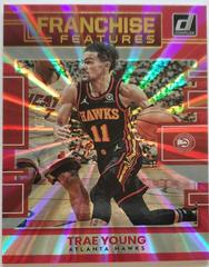 Trae Young [Pink Laser] Basketball Cards 2022 Panini Donruss Franchise Features Prices